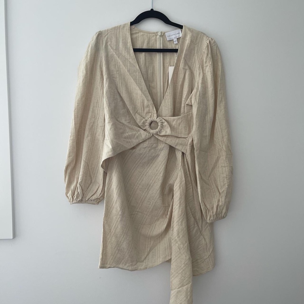 THE FIFTH LABEL WOMENS LINEN MINI DRESS SIZE 12 - Picture 3 of 3